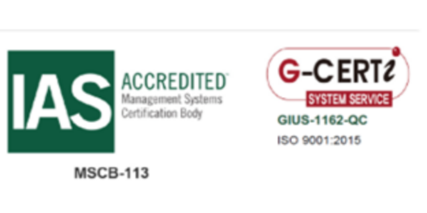 ISO 90012015 Certified